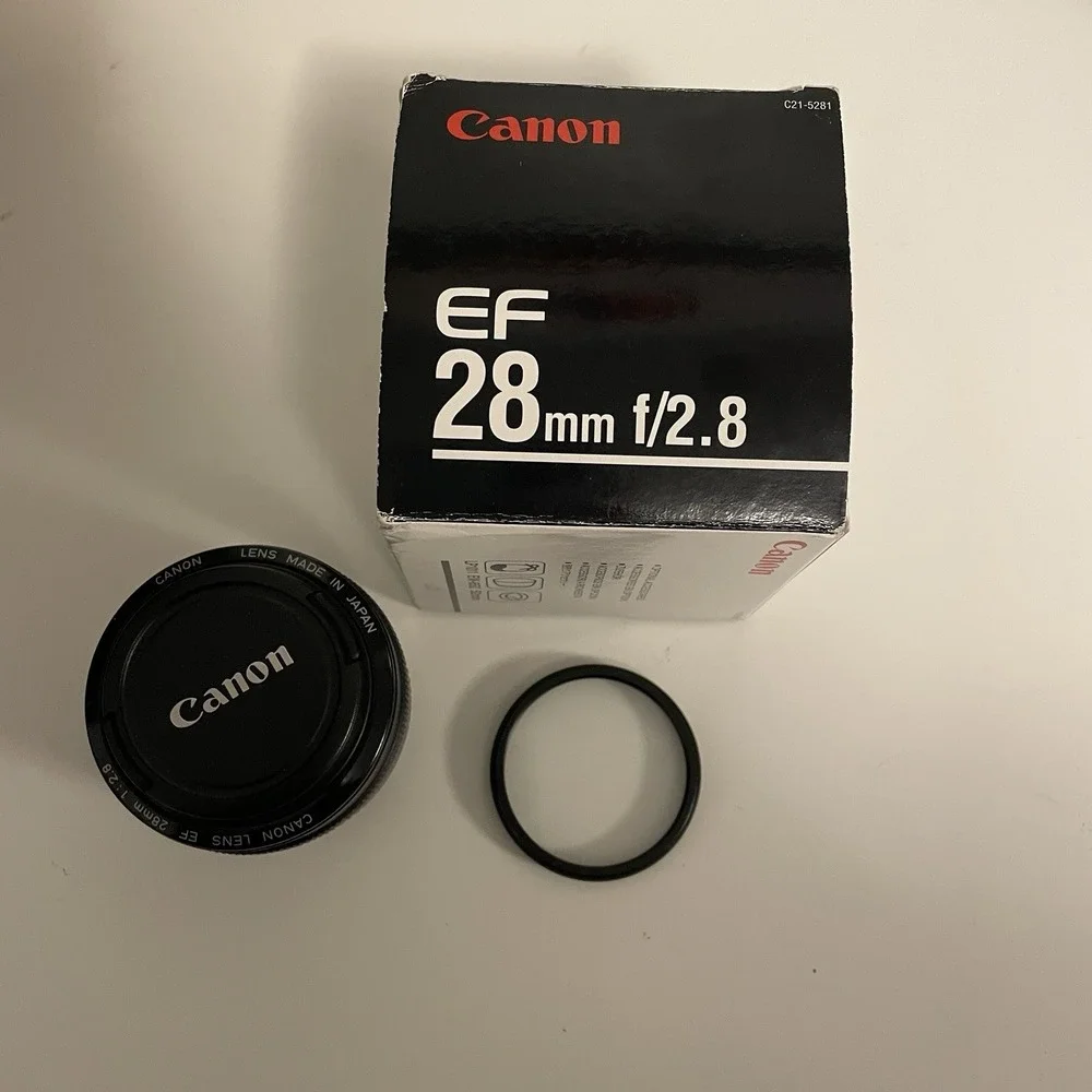 Canon EF 28mm f/2.8 Lens With UV Protector‎ In Working Order